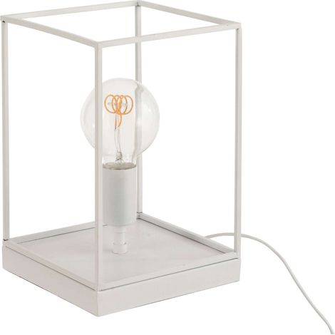 Lampe rectangulaire Strabane en Fer - Blanc (1/5)