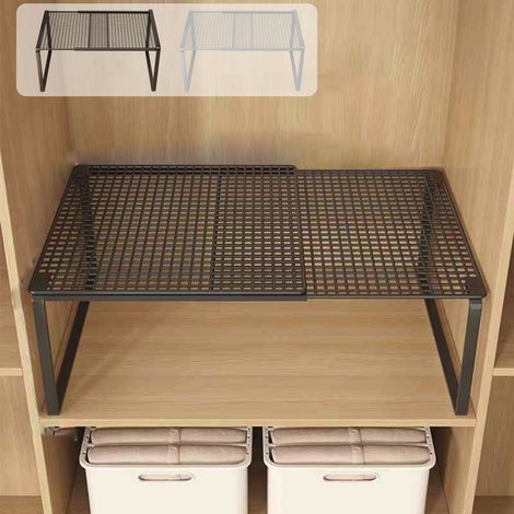 Etagere Metalique Reglable - 62 x 27 x 22 cm - Pour Cuisine Salle De Bain Placard Bureau - 1 Unite (1/5)
