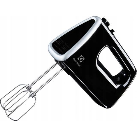 Batidora de mano Electrolux Kitchen Robot, 5 velocidades + 4 boquillas, 450 W, color negro.