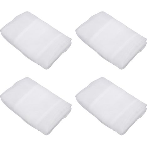 Lot de 4 filets de protection plantes et fruits en polyéthylène avec cordon coulissant 1.2x1.2m pour tomates myrtilliers cageot treillis (1/5)