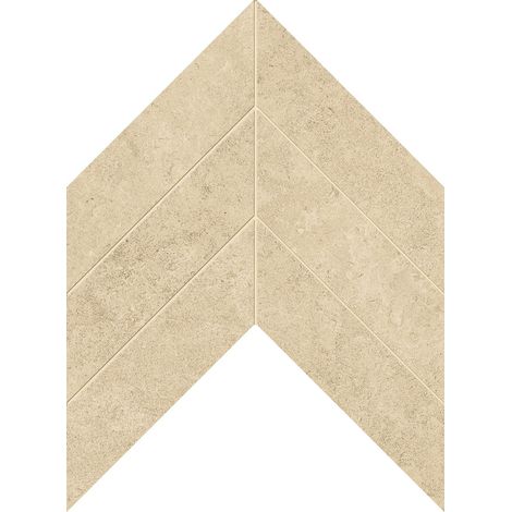 Mosaïque effet Pierre Calcaire Beige Sable Chevron Pointe de Hongrie 35,6x30,5x0,9 cm Mat Rocalta - Sol et mur intérieur (vendu par carton de 0,43432 m²) - RO'MA CARRELAGE