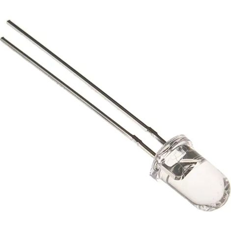 Diodo Led Bianco 5mm 12vdc 3000-4200mcd 30º Trasparente Osw5dk5a31a-12v