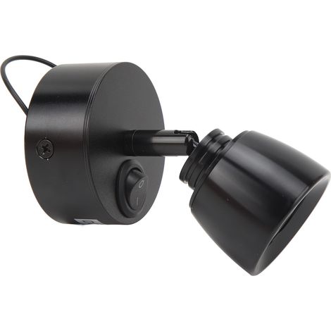 Lampe de lecture LED 12V-24V, blanc chaud, haute luminosité, pour camping-car, camion, caravane, bateau, yacht, noir, liseuse de chevet (1/5)