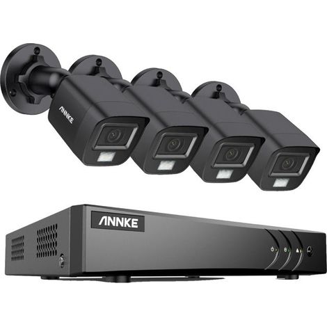 Système de sécurité CCTV DVR filaire - 5MP 3K - Vision nocturne IR - Noir - 8 pcs (1/2)