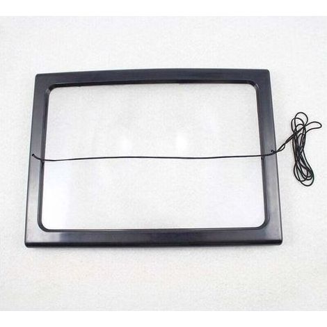 Loupe de lecture A4 pour pages entières avec 4 lumières LED et grossissement 3x-Chrom