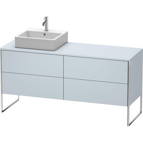 Meuble sous-vasque XSQUARE 778x1600x548m avec éclairage li Bleu clair