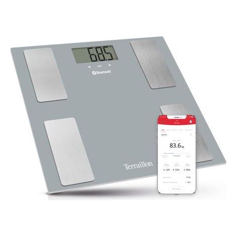 Pèse personne impédancemètre connecté Terraillon Smart Connect Gris