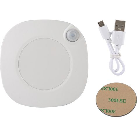 Lampe De Chevet Carrée Avec Capteur De Présence Et Affichage Horloge - 2800 K / 4500 K - Réglage Rotatif Par Gravité - Aimant Intégré - 1 Pièce (1/5)