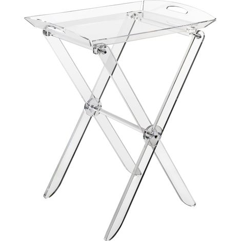 Table pliante transparente avec plateau repas Plié (1/5)