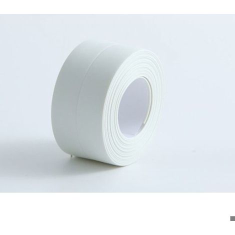 (2 pièces Blanc)Plinthe souple - Bande d'extrémité pour cuisine et salle de bain 38 mm 3,2 m, joint auto-adhésif, bande pliante (1/4)