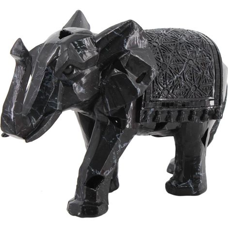 Signes Grimalt Figura De Elefante Figuras Figura Elefante Animales Negro 12x29x19cm 25284