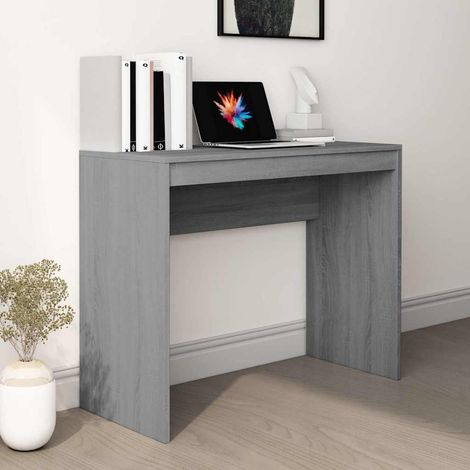 vidaXL Schreibtisch Grau Sonoma 90x40x72 cm Holzwerkstoff (1/5)