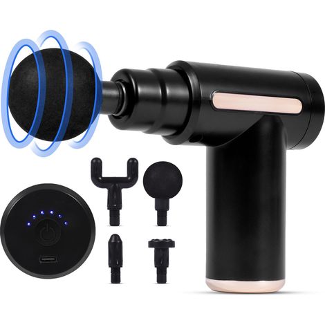 Compact Massage Gun 6 Speed - Black (1/5)