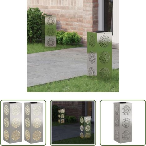 Wegeleuchten - Solar LED Weg Licht 2 pcs Silber Edelstahl (1/5)