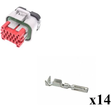 Kit Connettore Ampseal Maschio 14 Vie grigio