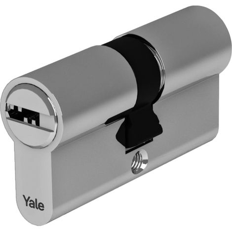 Cylindre européen pour serrure YC101KD303004N1 Nickelé, 30/40mm, double, Frictionné, 4 clés