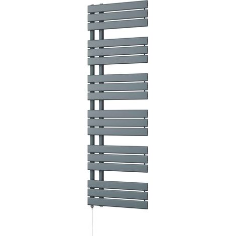 Tristan - Anthracite Electric Towel Rail H1564mm x W500mm 700w Standard (1/3)