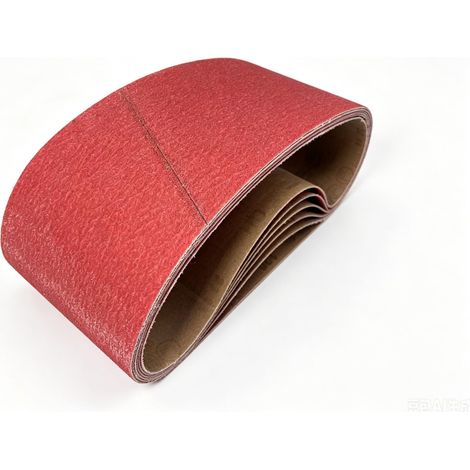 Lot de 6 bandes abrasives céramiques 100 x 610 mm Grain 120 (1/4)