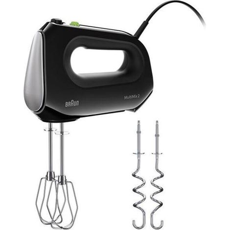 Braun HM2110BK MultiMix 2 Sbattitore Manuale 500W 4 Velocita' Turbo SlowStart 2 Fruste 2 Ganci colore Nero (1/5)
