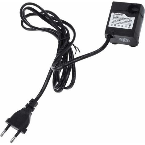 Ultra-quiet submersible pump – 300 L/h, 5 W, for fountain, aquarium and outdoor pond – EU plug (1/5)