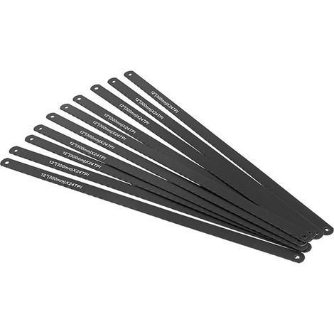30cm lange 24 TPI 12-Zoll-Stahlsägeblätter, ideal für die Arbeit mit Metall (Packung mit 10 Einheiten) (1/2)