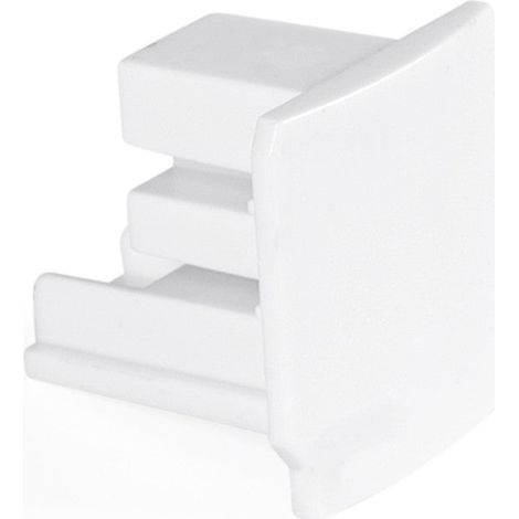Tapón Final Para Carril Trifásico De Superficie - GEN2 - Blanco