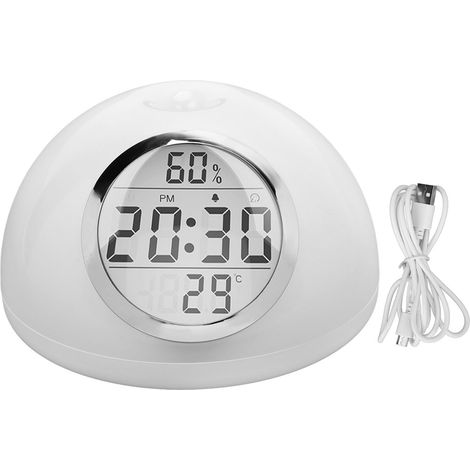 Réveil Simulateur d'Aube avec Écran LCD et Détection Gestuelle pour Dormeurs Profonds et Enfants (1/5)