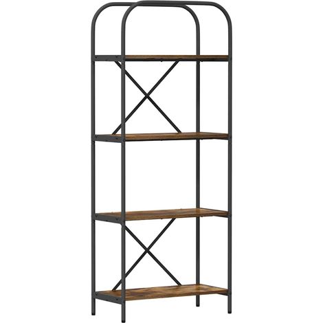 Étagère Chêne fumé 60 x 30 x 146 cm Bois d'ingénierie (1/5)