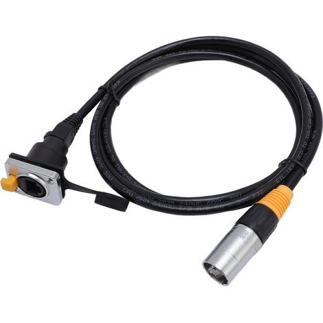 Cavo di prolunga Ethernet RJ45 maschio/femmina STP, impermeabile, connessione stabile, adattatore di rete LAN, 2 m / 6,6 piedi (1/5)