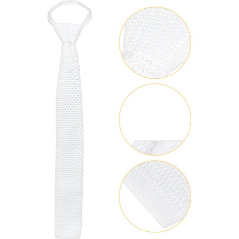 Cravate équestre unisexe en coton blanc - Accessoire pour cavaliers et amazones (1/5)