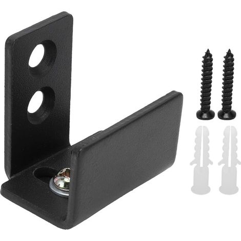 Guide de Plancher en Forme de U, Kit de Guide de Plancher de Porte de Grange Raccords de Quincaillerie de Guide Inférieur de Porte Coulissante Fendue en Acier au Carbone (1/5)