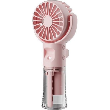 Ventilateur portatif Mini ventilateur brumisateur portatif Rechargeable par USB 4 vitesses réglables pour camping, Onglet (1/4)