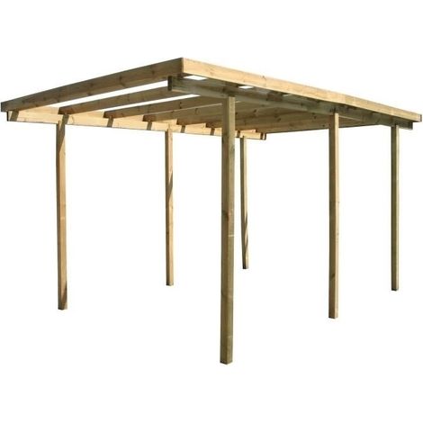 carport auto in legno 1 posto 5,24x3,14x2,60 mt