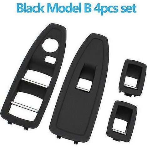 Cache-interrupteur de lève-vitre intérieur pour BMW Série 1 et 3 (F20, F30, F31, F34, F35, 318i, 320i, 330i, 335i) - Noir - Kit de 4 pièces (conduite à gauche/à droite) Panneaux et pièces de porte in (1/5)