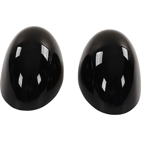 2 coques de rétroviseurs extérieurs gauche et droite, noir brillant, de remplacement pour Cooper R55 R56 R57 R58 R59 R60 R61 (1/5)
