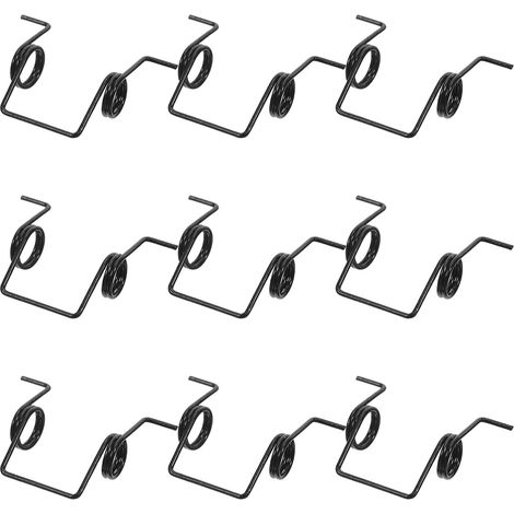 9 Pièces Ressorts de Torsion en Acier Inoxydable Argenté, Design Flexible et Sécurité D'utilisation, Adaptés pour Réparation de Ventilateurs et Lampes de Bureau (1/5)