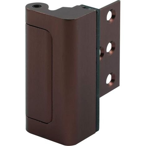 Serrure de sécurité domestique en alliage d'aluminium, 800lb, antirouille, inviolable, renfort de porte marron (1/5)