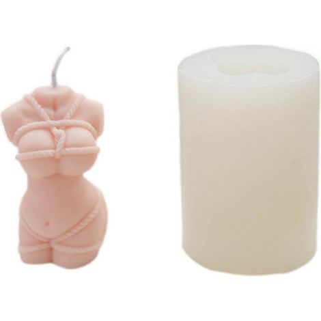 Moule en silicone corps humain 3D, femme pour fabrication de bougie en cire, savon artisanal et résine – moule féminin réaliste, création DIY. (1/5)
