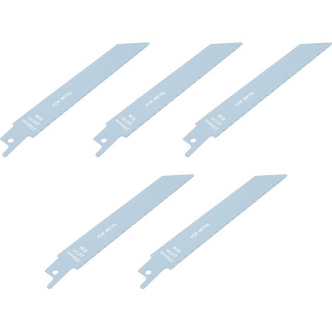 Pack of 5 Bi-Metal Reciprocating Saw Blades 24 tpi 150 mm Compatible with DeWalt Compatible with Makita (1/5)