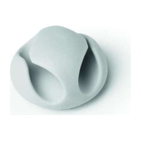 Lot de 6 serre-câbles à double trou – Outil de gestion des câbles (blanc) (1/3)