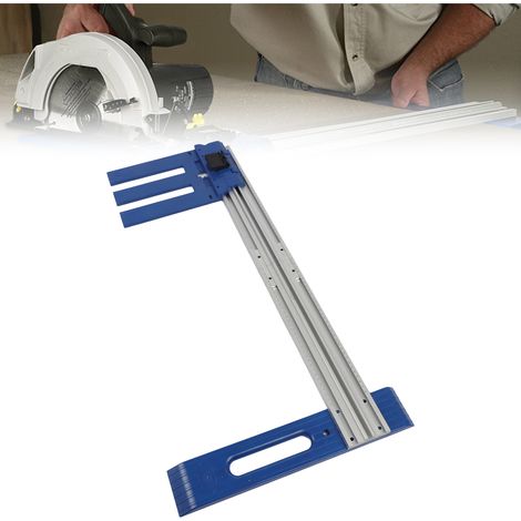 Outil de positionnement et de coupe multifonctionnel pour scie circulaire, base de machine à découper, travail du bois (1/5)
