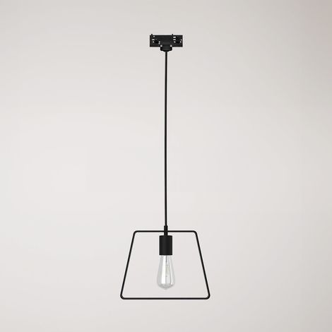 Creative Cables - Candeeiro suspenso com abajur Base Duedi para carris - candeeiro não incluído