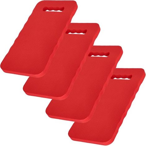 Un juego de 4 tablas para arrodillarse, esterillas para arrodillarse en el jardín, 40 x 20 cm, taburetes para rodillas de jardinería, rodilleras de jardín, rojas, material de espuma EVA, esterillas de (1/2)