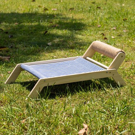 Lit pour chat, lit de plage d'été, nid pour chat, cadre d'escalade pour chat, chaise longue universelle toutes saisons