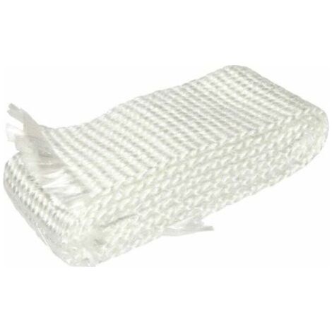 Bande de fibre de verre céramique 50x3mm silencieux échappement haute température cyclo moto tracteur voiture, longueur 1m