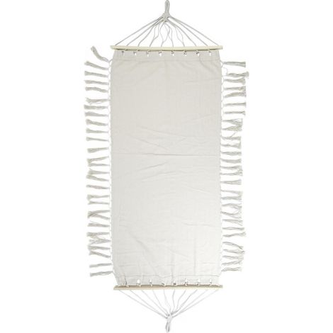 Hamac avec Franges "Sumatra" 90x285cm Beige (1/4)