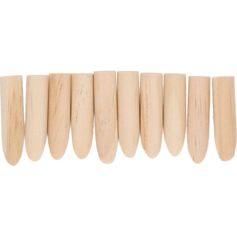 Lot de 50 chevilles en bois de pin 9,5 mm pour trous à poche, accessoire rabotage bois, coffret pour menuiserie (1/5)