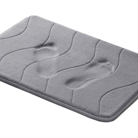 Tapis de bain en mousse à mémoire de forme - Tapis de bain antidérapant, absorbant, lavable en machine et facile à sécher (1/3)