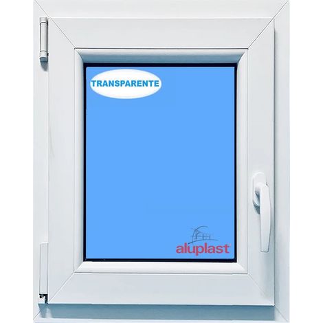 Ventana PVC 600x900 Blanca Oscilobatiente Izquierda Vidrio Transparente