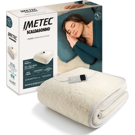 Imetec Adapto Plus Lana-Merino Sing Calentador de cama eléctrico 150 W Natural Lana, Poliéster (1/5)